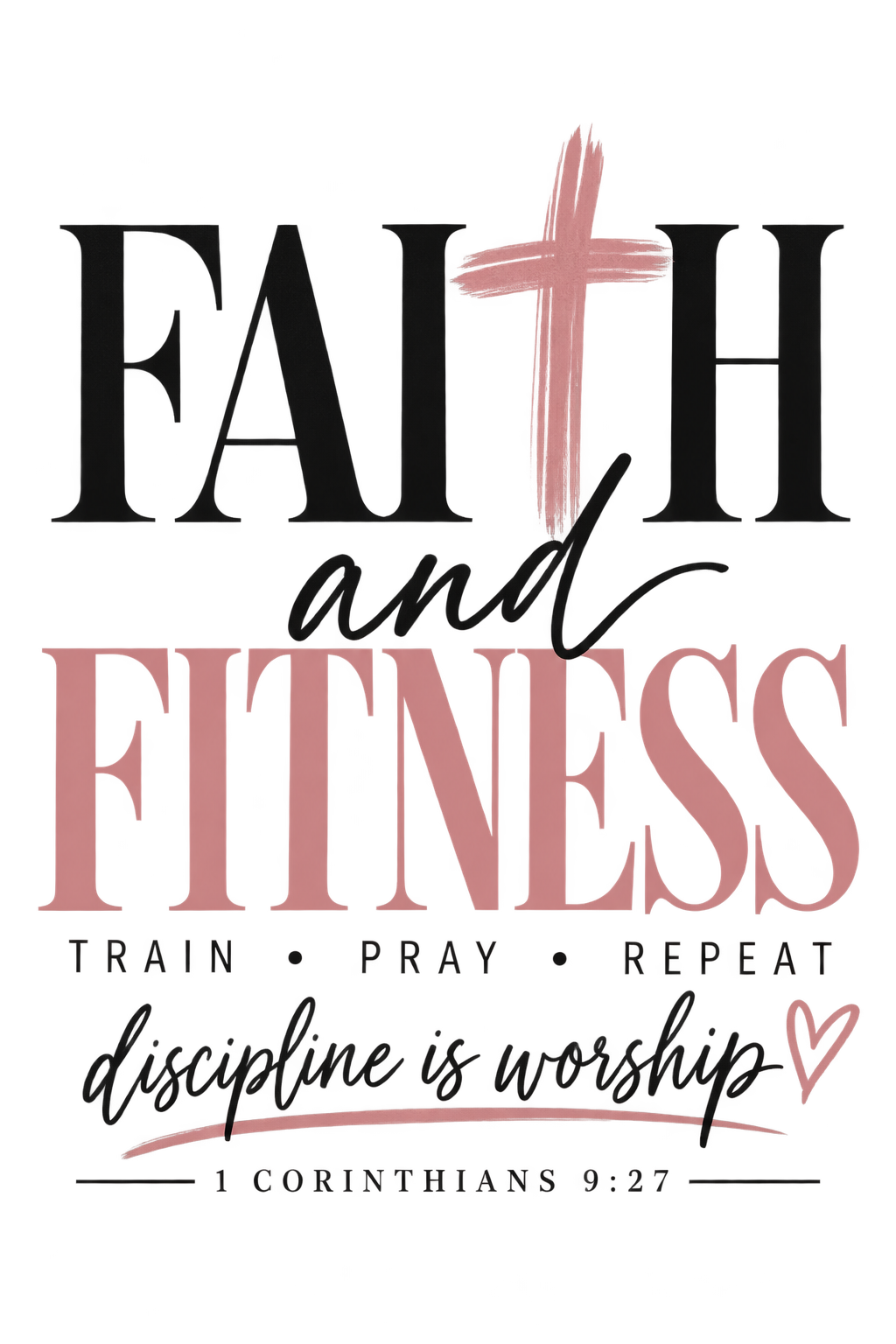 Faith & Fitness Premade Tote