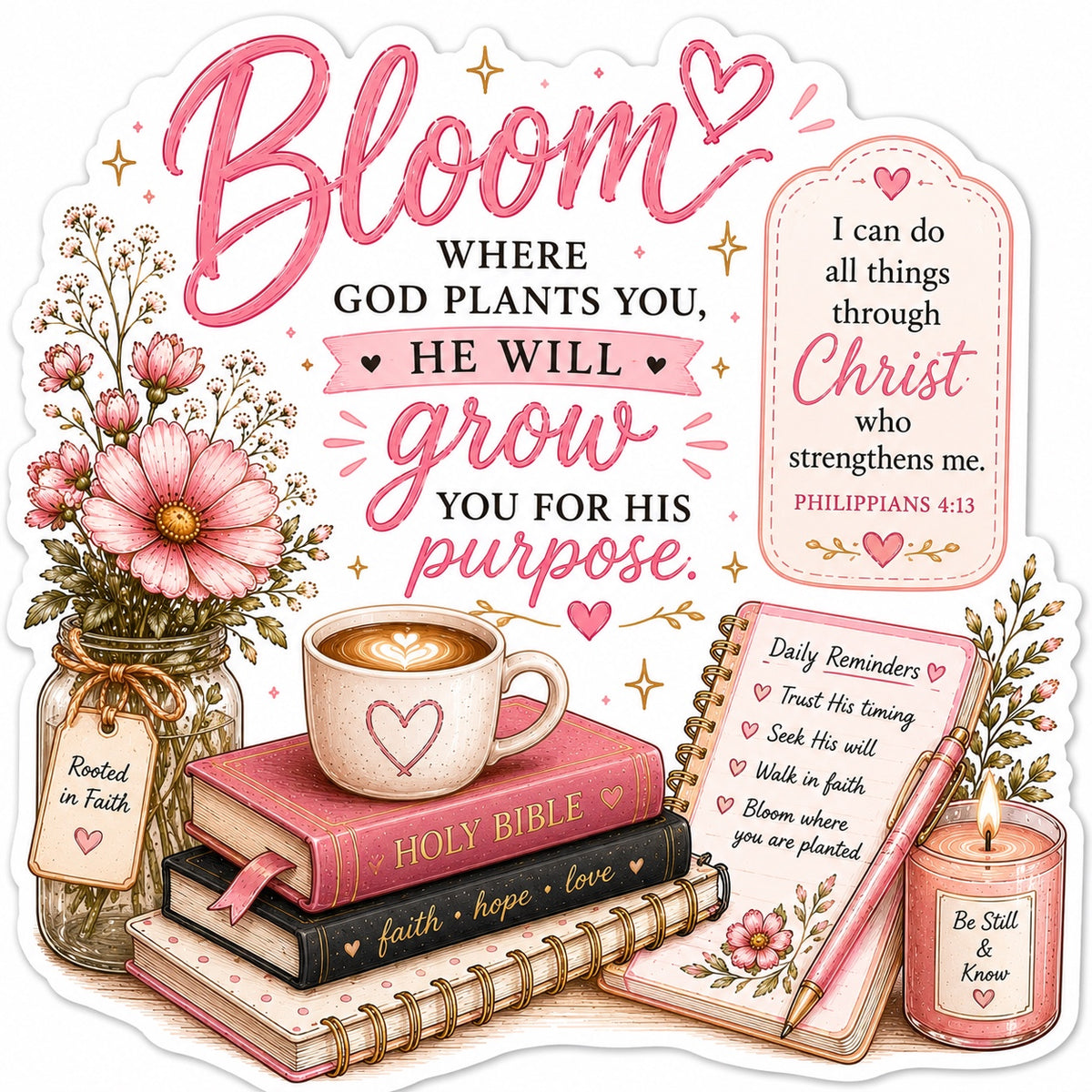 Bloom Where God Plants You – He Will Grow You