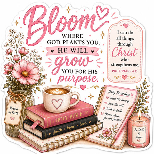 Bloom Where God Plants You – He Will Grow You
