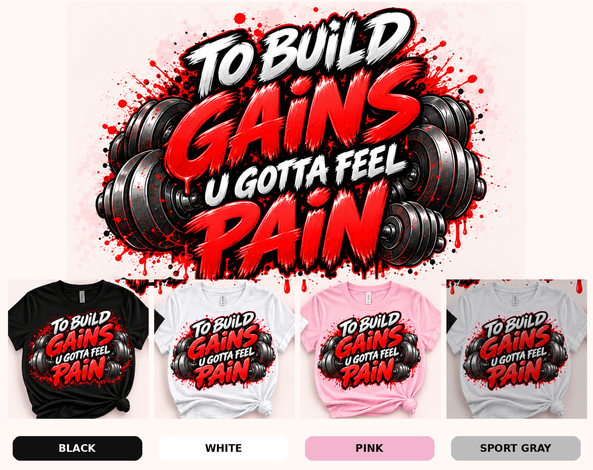 Black, white, pink and sport gray shirt options