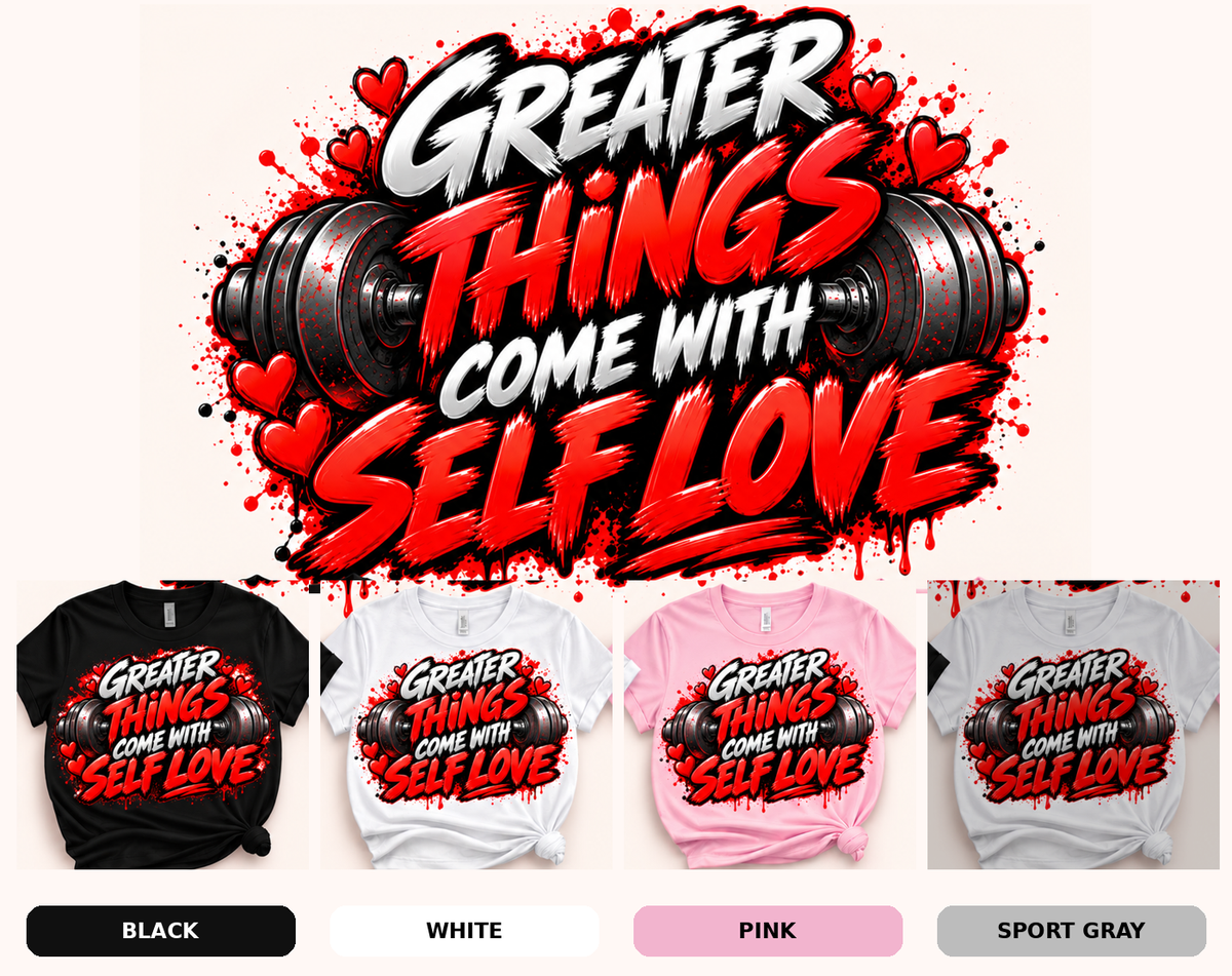 Black, white, pink and sport gray shirt options