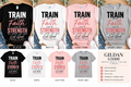 Train With Faith Gildan G5000 premade shirt color options